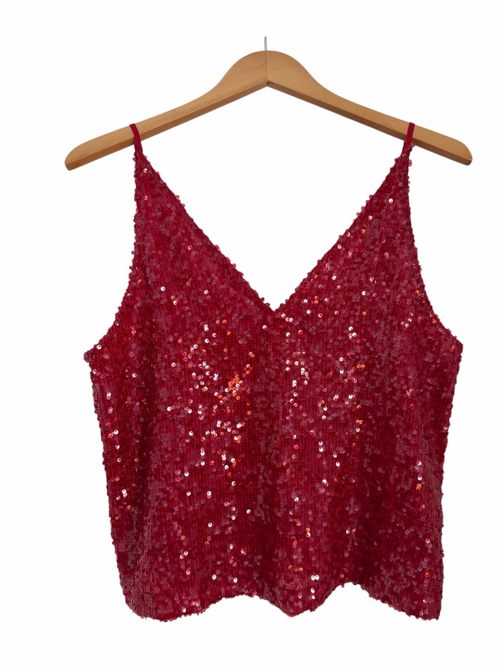 NWOT J. Crew Collection Carrie Red Sequin Holiday Christmas Blouse Size Medium
